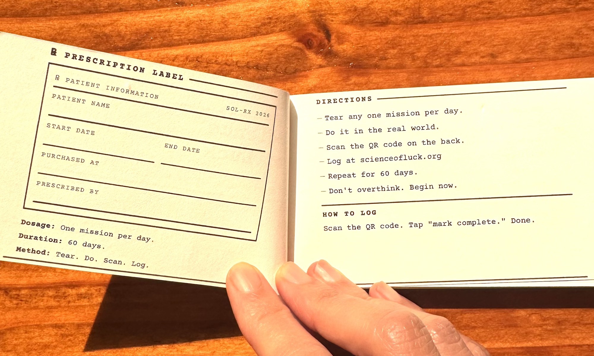 Mission book