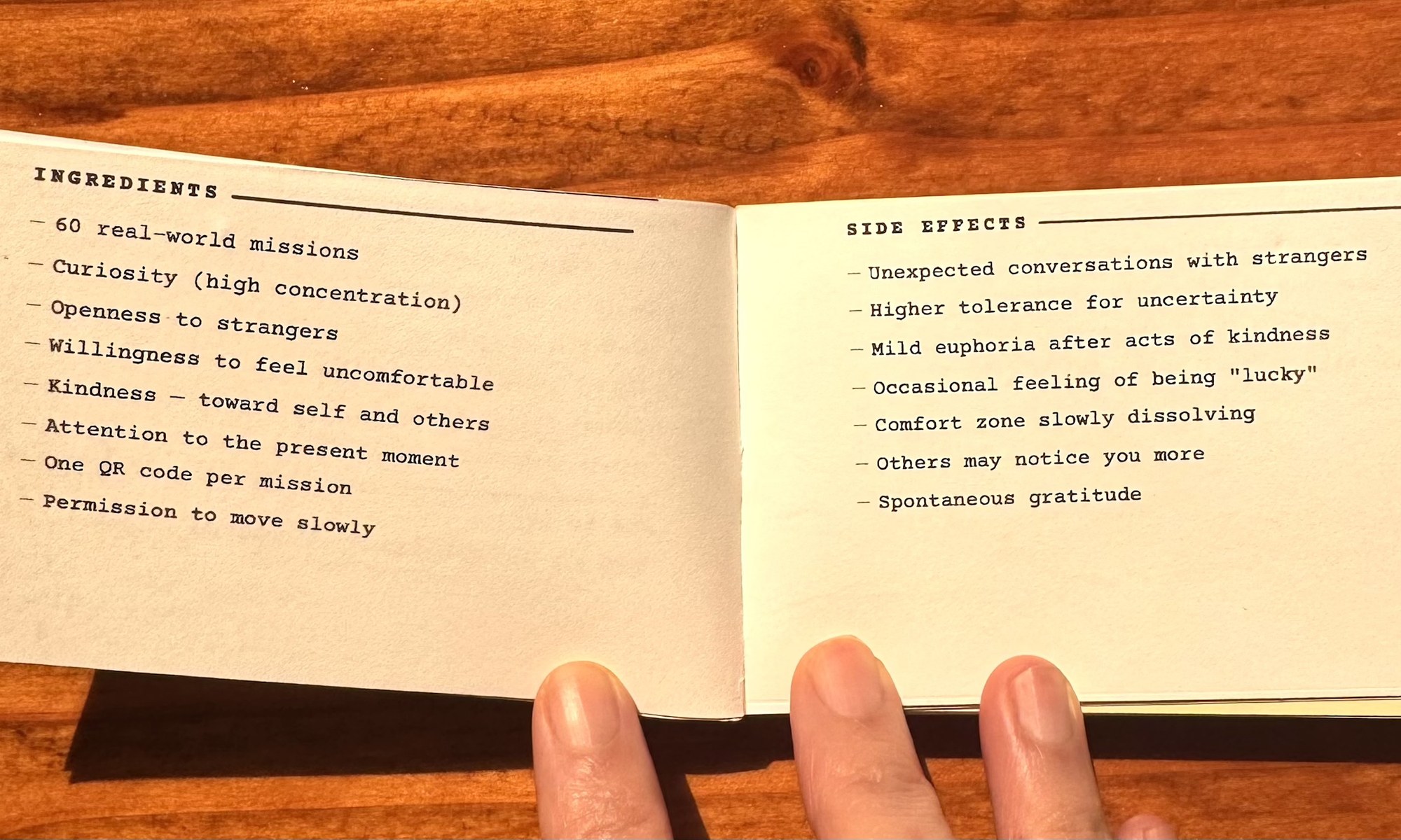 Mission book