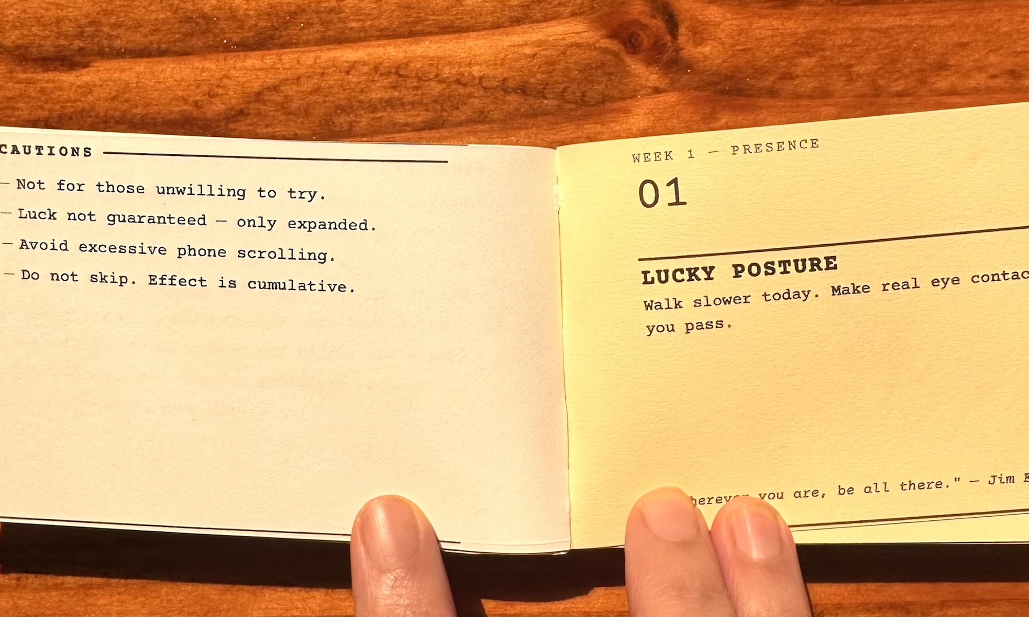 Mission book